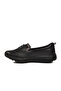 0024 Z Black Genuine Leather Women's Casual Shoes - 2