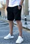 شورت رجالي أسود بقصة عادية 4842 - 4