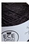 Black Swan. 50% Bamboo 50%Cotton Black Interspersed with Black Glitter Mix Design Hand Knitting Rope - 3