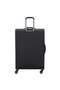 Optimax Lite 78.5cm Softcase 4 Double Wheel Expandable Check-In Luggage Trolley Black - 3