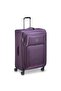 Optimax Lite 78.5cm Softcase 4 Double Wheel Expandable Check-In Luggage Trolley Purple - 2