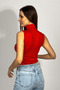 Women's Zero Sleeve Half Turtleneck Body 1 Piece - 4