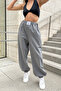 بنطال رياضي نسائي من Anthracite Label بتفاصيل خيطين - 2