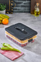 Practical 2 Tiers Storage Container Refrigerator Organizer Multi-Purpose Storage Container - 4