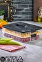 Practical 2 Tiers Storage Container Refrigerator Organizer Multi-Purpose Storage Container