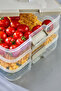 Practical 3 Tiers Storage Container Refrigerator Organizer Multi-Purpose Storage Container - 3