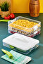 Practical 4 Tiers Storage Container Refrigerator Organizer Multi-Purpose Storage Container - 2