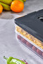 Practical 2 Tiers Storage Container Refrigerator Organizer Multi-Purpose Storage Container - 6