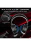 سماعة رأس GOT100 Raven strike للألعاب RGB مع مشغلات 50 مم، PS4/PS5/XBOX ONE/PC، USB+3.5 مم، أسود - 3