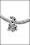Crescent and Three Stars, Bracelet Charm 1 Piece