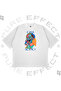 Unisex Oversize Casablanca Adam Silhouette Printed Boxy Fit Thick Fabric (240Gsm) T-Shirt