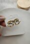 Asymmetrical Baroque Gold Women's Earrings