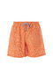 Men's Pool Swim Shorts Patterned Damerea S137 Orange - 3