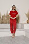Summer Suprem Vine Pattern Women's Pajama Suit - 4