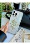 iPhone 16 Promax Compatible Bouquet Glitter Flower Design (Real Flower) Silicone Case - 4