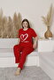 Summer Plus Size Women's Pizzama Suit with Heart - 4