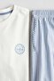 Cotton jersey pyjamas - 2