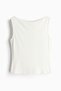 Boat-neck vest top