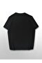 Two Lips Print Detailed Oversize Unisex Short Sleeve Tshirt - 4