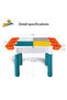 178-piece Building Blocks Set with Table, Chair, Storage & Pen – Multicolor