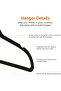 50-Pack Velvet Clothes Hangers,Non-Slip,Space-Saving,Slim Profile,Black - 3