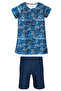 Girl's Short Sleeve Lycra Tights Semi-Covered Swimsuit R5005 Rabia - 4