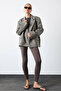 Houndstooth Oversize Jacket