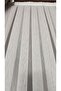 Silver Striped Half Gray Tulle Curtain 1/3 Dense Pleats Wrinkle-Free No Ironing Heavy Weight Modern - 4