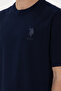 Men's Comfort Fit Crew Neck Navy Blue T-Shirt 50305873-Vr033 - 7