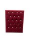 Domestic Production Suede Fabric Burgundy Color 20/16 cm Standing Necklace Display Stand
