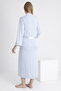 Sleeveless Maternity and Postpartum Nightgown Set with Striped Detail and Nursing Accessory - 2