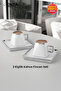 Mona Set of 2 Porcelain Coffee Cups 90 ml Platinum - 2