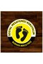Please Let's Keep Social Distance for Your Health Text Yellow Black Color Sticker 45X45Cm 10 Pieces - 3