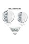18 Pcs Opal ware Dinner Set Dinner plate, Dessert plate, Bowl BPA Free Durable and Stylish - 2