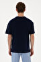 Men's Comfort Fit Crew Neck Navy Blue T-Shirt 50305873-Vr033 - 5