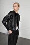 Leather Jacket with Piping Detail - 4