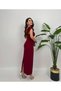 Collar stone-detail midi dress with back slit detail for wedding/invitation/graduation/engagement - 3
