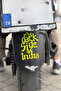 Neon Yellow the Dark Side of India Sticker Sticker for Tvs and Bajaj Group (14cm) - 2