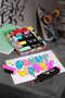 Highlighter Pen Set, 4-Piece, Transparent Body, Bright and Vibrant Colors, Refillable - 4