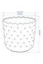 SESAMFRÖN Plant pot, in/outdoor off-white, 9 cm - 6