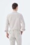 Brown Comfort Fit Patterned Stretch Fabric Cotton Sports Shirt - 4
