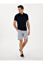 Light Blue Regular Fit Cotton Blend Lace-Up Waist Bermuda Shorts 50305669-Vr003 - 3