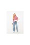 Turtleneck Striped Long Sleeve Women's Knitwear Sweater - 3