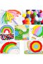 Colorful Pom Poms 5 cm 100 Pieces Diy, Event, Craft Materials. - 7