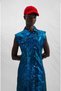 Black Cobalt Blue Dress 14143 - 4
