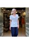 Women's Collar Detailed Low Sleeve Blouse with Stones on the Front 5828 Ecru - 2