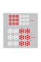 40 Pieces Small Large Red White Snowflakes Christmas Shop Window Sticker - 3