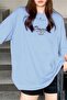 Women Printed Crew Neck Relaxed Cut T-Shirt