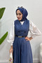 Sofia Linen Button Detailed Gilet Dress - 7