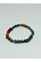 Ethnic Design Handmade Elastic Evil Eye Beaded Natural Stone Bracelet No 26